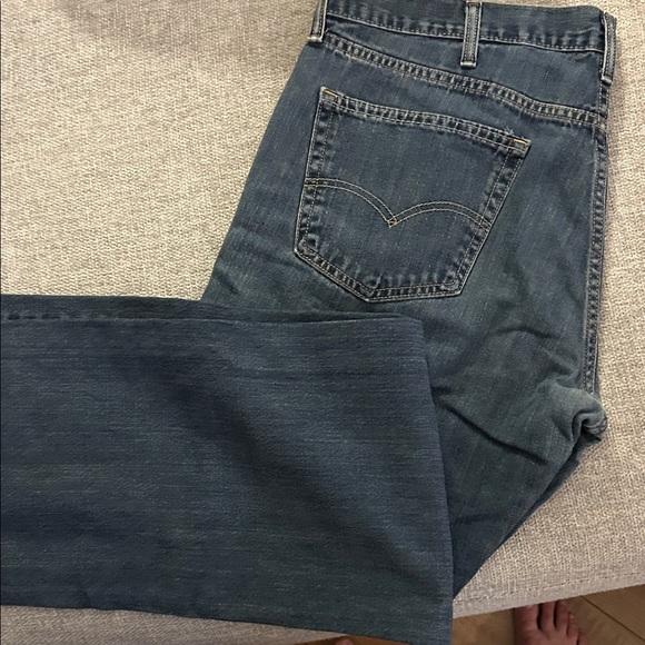 Levi's Dark Blue Straight-Leg Jeans - Picture 4 of 5